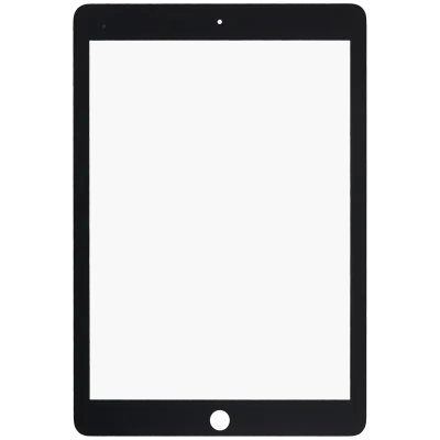 2 in 1 Front Glass With OCA Pre-Installed For iPad Pro 9.7" (Glass Separation Required) (Black)