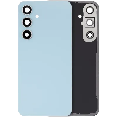 Задня кришка зі склом камери для Samsung Galaxy S24 FE (No Logo) (Aftermarket Plus) (синій)