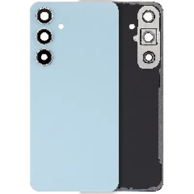 Задня кришка зі склом камери для Samsung Galaxy S24 FE (No Logo) (Aftermarket Plus) (синій)