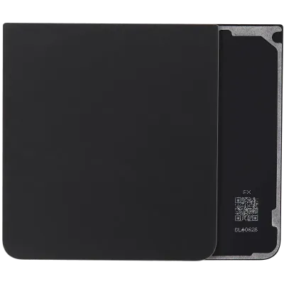 Задня кришка зі склом камери для Samsung Galaxy Z Flip 7 5G (No Logo) (Aftermarket Plus) (Jet Black)