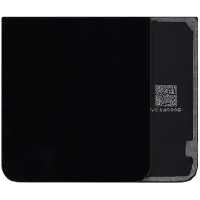Задня кришка зі склом камери для Samsung Galaxy Z Flip 7 FE 5G (No Logo) (Aftermarket Plus) (чорний)