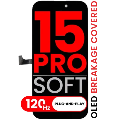 Дисплейний модуль (OLED) для iPhone 15 Pro (Aftermarket Pro: XO7 3.0 Soft) (120HZ)