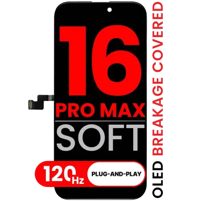 OLED Assembly Compatible For iPhone 16 Pro Max (Aftermarket Pro: XO7 3.0 Soft) (120HZ)