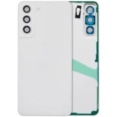 Задня кришка зі склом камери для Samsung Galaxy S21 FE 5G (No Logo) (Aftermarket Plus) (білий)