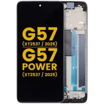 Дисплейний модуль для Motorola Moto G57 (XT2537 / 2025) / G57 Power 5G (XT2537 / 2025) (Refurbished) з рамкою (всі кольори)