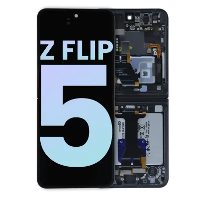 Дисплейний модуль (OLED) внутрішній з рамкою для Samsung Galaxy Z Flip 5 5G (US & International) (Service Pack) (сірий)