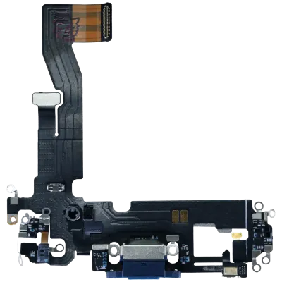 Шлейф зарядки для iPhone 12 (Used OEM Pull) (синій)