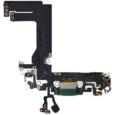Шлейф зарядки для iPhone 13 Mini (Aftermarket Plus) (зелений)