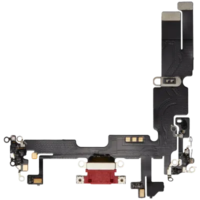 Charging Port Flex Cable For iPhone 14 Plus (Aftermarket Plus) (Red)