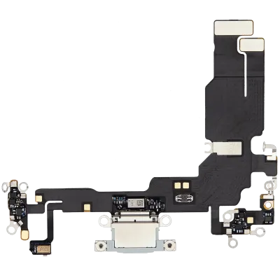 Шлейф зарядки для iPhone 15 (Used OEM Pull) (синій)