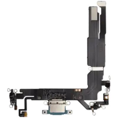 Шлейф зарядки для iPhone 16 (Aftermarket Plus) (Teal)