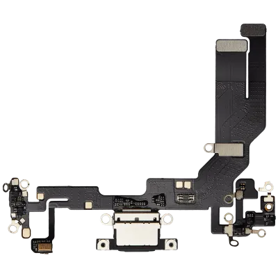 Шлейф зарядки для iPhone 16e / 17e (Aftermarket Plus) (чорний)
