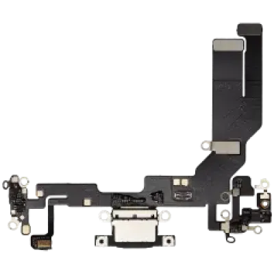 Шлейф зарядки для iPhone 16e / 17e (Aftermarket Plus) (чорний)