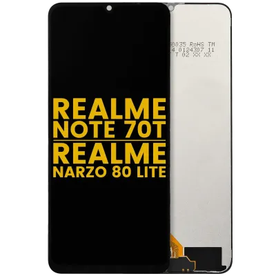 Дисплейний модуль (LCD) без рамки для Realme Note 70 / Note 70 T / Narzo 80 Lite (Refurbished) (Усі кольори)