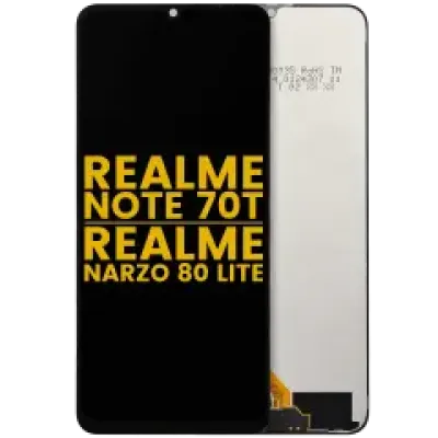 Дисплейний модуль (LCD) без рамки для Realme Note 70 / Note 70 T / Narzo 80 Lite (Refurbished) (Усі кольори)