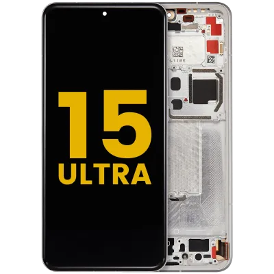 OLED Assembly With Frame For Xiaomi 15 Ultra (Refurbished) (White)