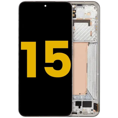 OLED Assembly With Frame For Xiaomi 15 (Refurbished) (Liquid Silver)