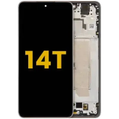 Дисплейний модуль (OLED) для Xiaomi 14T з рамкою (Refurbished) (Titan Gray)