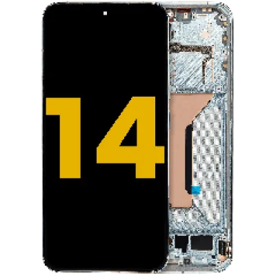 Дисплейний модуль (OLED) для Xiaomi 14 з рамкою (Refurbished) (Jade Green)