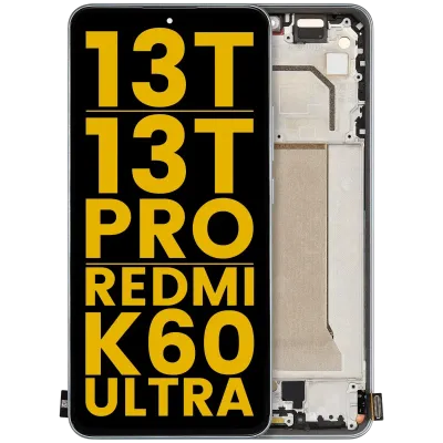 Дисплейний модуль (OLED) для Xiaomi 13T / 13T Pro / Redmi K60 Ultra з рамкою (Refurbished) (Meadow Green)