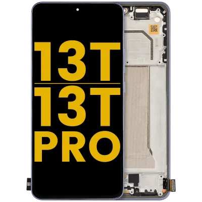 Дисплейний модуль (OLED) для Xiaomi 13T / 13T Pro з рамкою (Refurbished) (Alpine Blue)