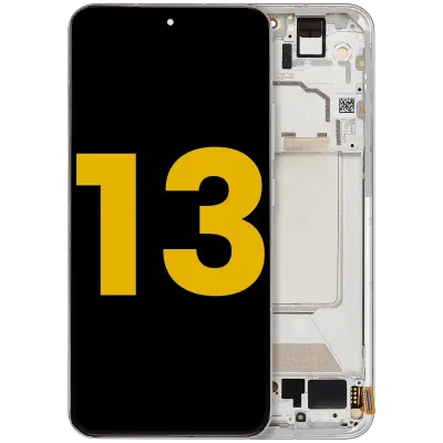 OLED Assembly With Frame For Xiaomi 13 (Refurbished) (White)