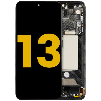 Дисплейний модуль (OLED) для Xiaomi 13 з рамкою (Refurbished) (чорний)