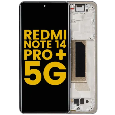 OLED Assembly With Frame For Xiaomi Redmi Note 14 Pro Plus 5G (Refurbished) (Frost Blue)