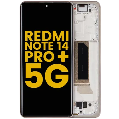 OLED Assembly With Frame For Xiaomi Redmi Note 14 Pro Plus 5G (Refurbished) (Sand Gold)