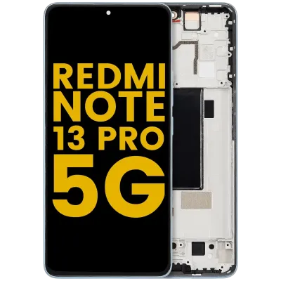 OLED Assembly With Frame For Xiaomi Redmi Note 13 Pro 5G (Refurbished) (Olive Green)