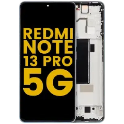 Дисплейний модуль (OLED) з рамкою для Xiaomi Redmi Note 13 Pro 5G (Refurbished) (Olive Green)