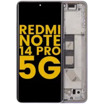 Дисплейний модуль (OLED) з рамкою для Xiaomi Redmi Note 14 Pro 5G (Refurbished) (Lavender Purple)