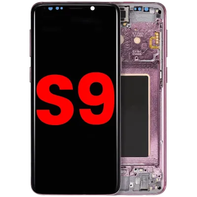 OLED Assembly With Frame For Samsung Galaxy S9 (Aftermarket Plus) (Lilac Purple)