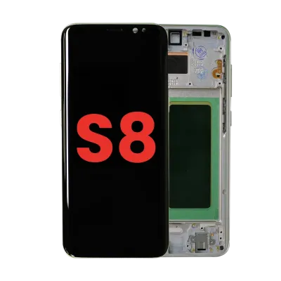 Дисплейний модуль (OLED) з рамкою для Samsung Galaxy S8 (Aftermarket Plus) (Maple Gold)