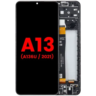 Дисплейний модуль (LCD) з рамкою для Samsung Galaxy A13 5G (A136U / 2021) (Aftermarket Plus) (Усі кольори)