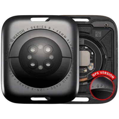 Back Cover Assembly For Watch Series 8 (45mm) (GPS Version) (Aluminum / Space Black)