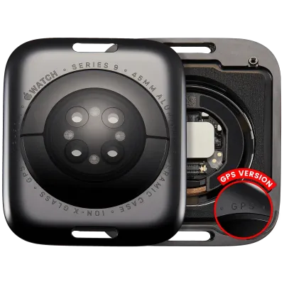 Back Cover Assembly For Watch Series 9 (45mm) (GPS Version) (Aluminum / Space Black)