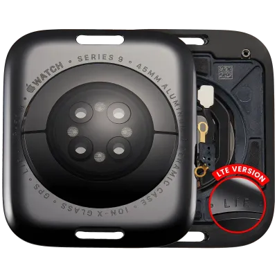 Back Cover Assembly For Watch Series 9 (45mm) (LET Version) (Aluminum / Space Black)