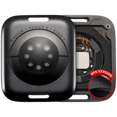 Back Cover Assembly For Watch Series 9 (41mm) (GPS Version) (Aluminum / Space Black)