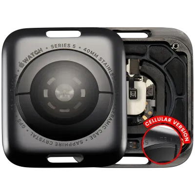 Back Cover Assembly For Watch Series 5 (40mm) (LET Version) (Stainless / Space Black)