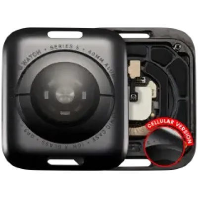 Задня кришка в зборі для Watch Series 5 (40mm) (LET Version) (алюміній / Space Black)