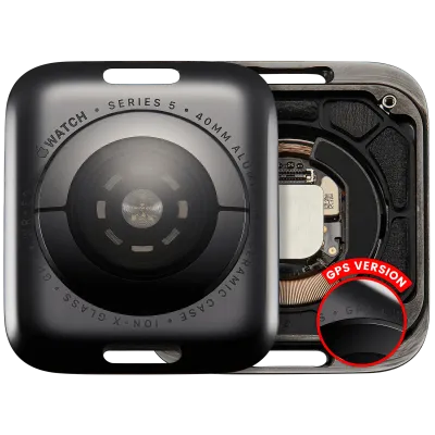 Back Cover Assembly For Watch Series 5 (40mm) (GPS Version) (Aluminum / Space Black)