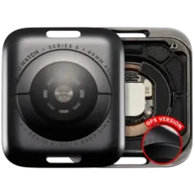 Задня кришка в зборі для Watch Series 5 (40mm) (GPS Version) (алюміній / Space Black)
