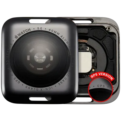 Back Cover Assembly For Watch Series SE 1st (40MM) (GPS Version) (Aluminum / Space Black)