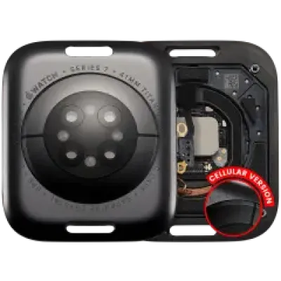Задня кришка в зборі для Watch Series 7 (41mm) (LET Version) (титан / Space Black)