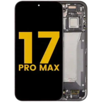Дисплейний модуль (OLED) з рамкою для Xiaomi 17 Pro Max (Refurbished) (чорний)