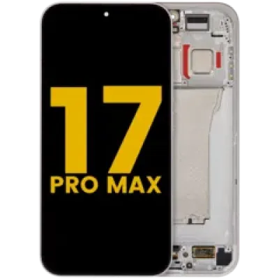 Дисплейний модуль (OLED) з рамкою для Xiaomi 17 Pro Max (Refurbished) (білий)
