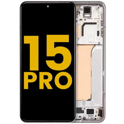 OLED Assembly With Frame For Xiaomi 15 Pro (Refurbished) (White)