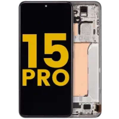 Дисплейний модуль (OLED) з рамкою для Xiaomi 15 Pro (Refurbished) (сріблястий)