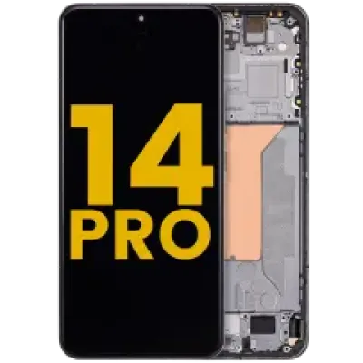 Дисплейний модуль (OLED) з рамкою для Xiaomi 14 Pro (Refurbished) (чорний)
